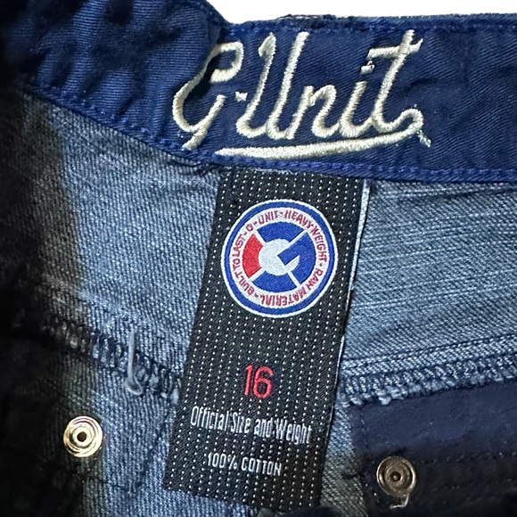 G-Unit Y2K Vintage Size 16 Denim Shorts Baggy 25x17 Streetwear Jorts Hip Hop - Picture 6 of 9